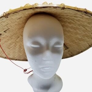 Oriental Hat Unisex One Size Brown Asian Ricefield Farming Conical Chinese